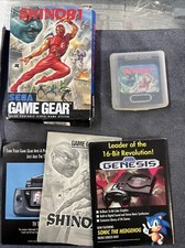SHINOBI RARE Sega Game Gear 1995 Clean Authentic CIB Boxed Game US Complete