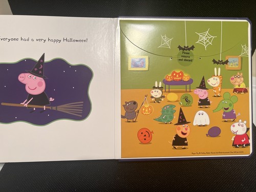 Peppa Pig Peppa's Halloween Party by Scholastic (Hardcover Book) NEW - Picture 3 of 3