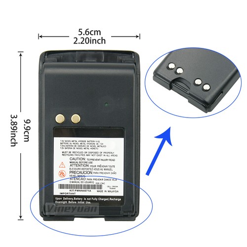 10PC PMNN4071 Ni-MH Bateria 1800mAh do radia dwukierunkowego Motorola Mag One BPR40 A8 - Zdjęcie 2 z 12