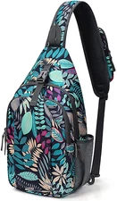 Sling Bag RFID Blocking Sling Backpack Crossbody Chest Bag Daypack for Hiking