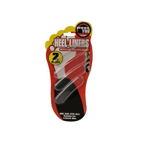 Heel liner shoe insert gel cushion liner insole blister 2 pack