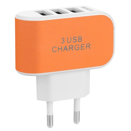 US Plug European Plug Multi Power Adapter Travel Charger 3 USB Ports Charger - Zdjęcie 9 z 14