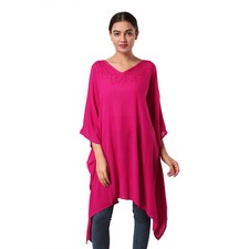 Pink Woven Kaftan Caftan poncho tunic OSFA