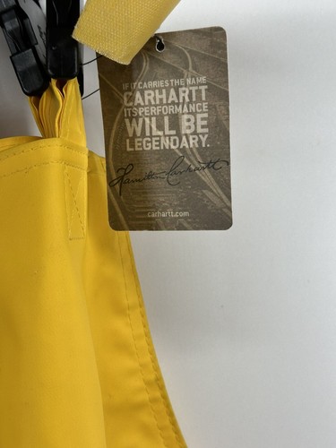 Carhartt Waterproof Yellow Loose Fit Bib Overalls Men’s Big & Tall 4XL New *READ - Picture 15 of 15