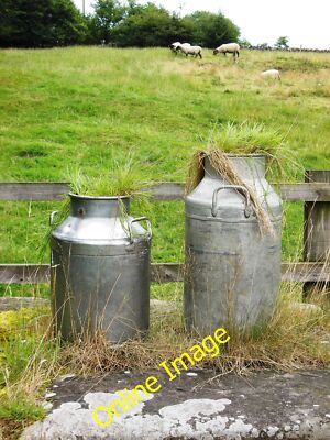 Photo 12x8 Hairy milk churns Middleton/SK1963 Located close to Little Roo c2013