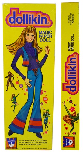 Vintage DOLLIKIN MAGIC PAPER DOLL SET (1971) WHITMAN Mixed LOT - Picture 1 of 5
