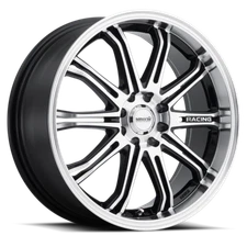 (1) 15x6.5 +38 Maxxim Ferris 4x100,4x114.3 Black Machine Face Wheel