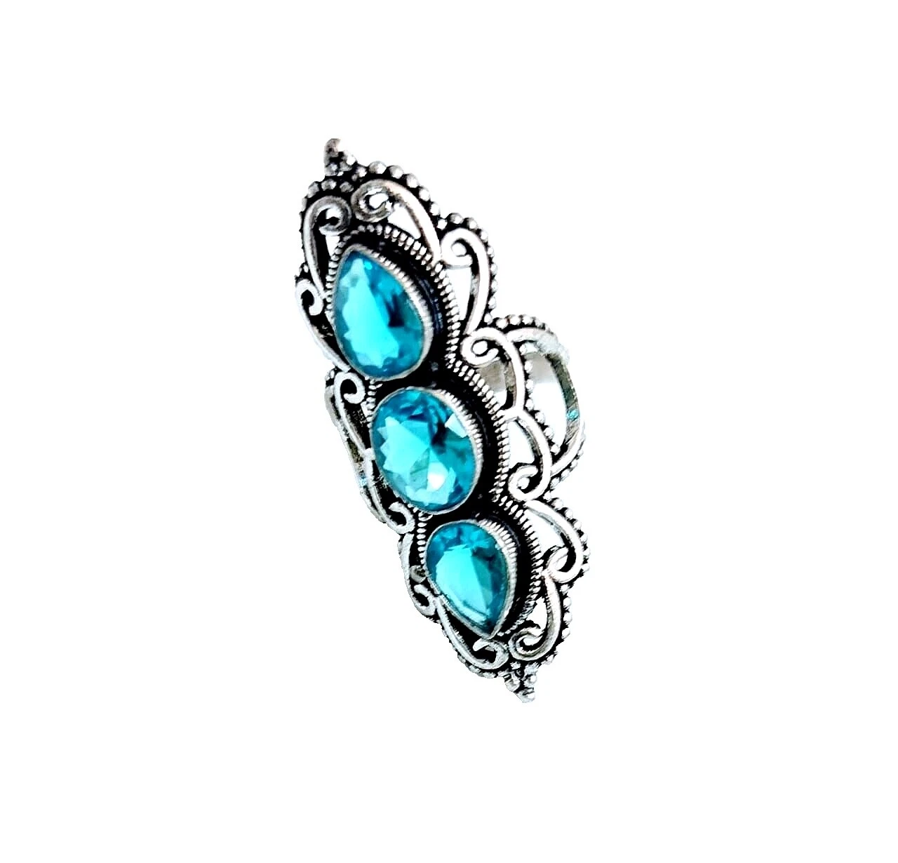 Anillo Topacio 9 Anillos de moda de latón