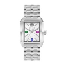 Philipp Plein Damen Uhr Analog Quarz OFFSHORE SQUARE PWMAA0422 Edelstahl