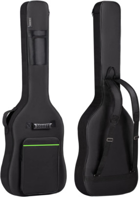 CAHAYA Bass Guitar Bag Gig Bag 0.3inch Padding Black Padded Backpack Soft Electr