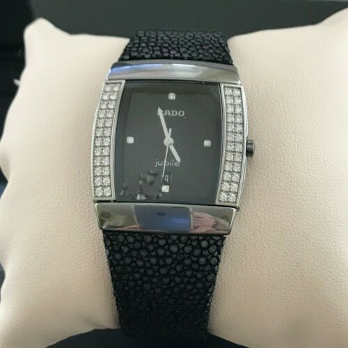 RADO Sintra Jubile Black Unisex Ceramic Diamond Watch Serial #06031311 - Picture 3 of 12