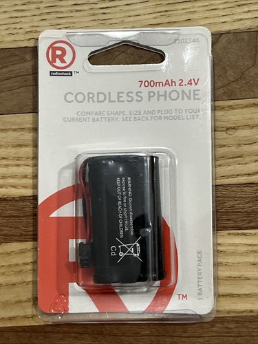 RadioShack Cordless Phone Battery 700mAh 2.4V Ni-Cd 12A15
