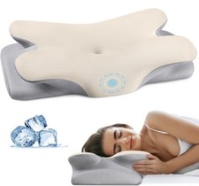 Neck Pillow Cervical Memory Foam Pillows, Cooling Contour Pillow for Neck Pain