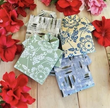 Hawaiian Airlines Salt & Pepper ORIGAMI Aloha Shirt Collectible Set Of 4 New