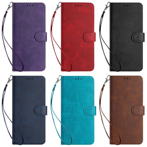 Wallet Flip Leather Case For Motorola Moto G04 G24 G04S G34 G45 G85 S50 Neo E14 - Picture 2 of 18