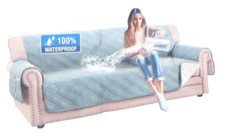 Couch Cover Slipcover light Green Waterproof 70 by 72 inches plus arm pieces