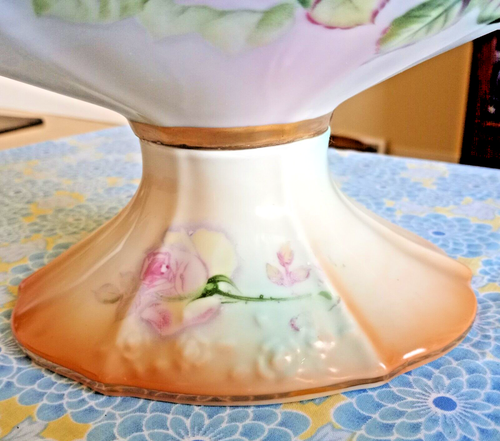 Vintage Large R.S. Prussia Style Soup Tureen Cracker Jar Hand Painted Porcelain - Bild 9 von 23