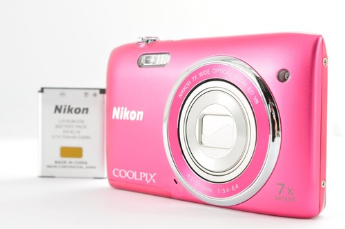 Nikon Coolpix S3500 Pink 20.1MP  Digital Camera  [Near Mint] Japan /C 0534#20