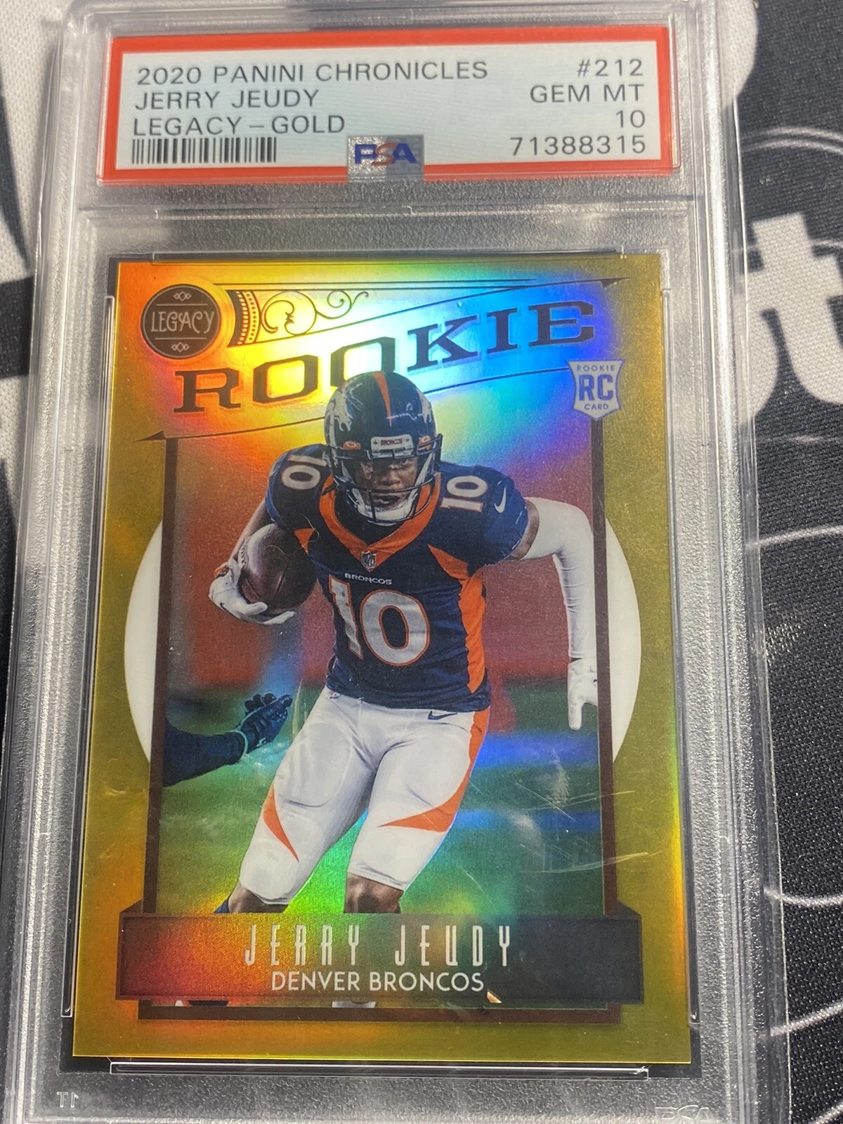 Jerry Jeudy Panini Chronicles Legacy #212 Gold