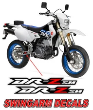 Red High Quality Swingarm Decals Fits Suzuki DRZ400SM All Years DRZ 400 SM 400SM