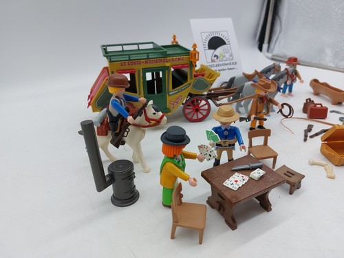 Playmobil / wilder Westen - Postkutsche mit Figuren und Zubehör - Bild 3 von 9
