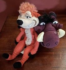 Disney the Lion King Broadway Musical TIMON and PUMBAA Plush in MINT Condition 