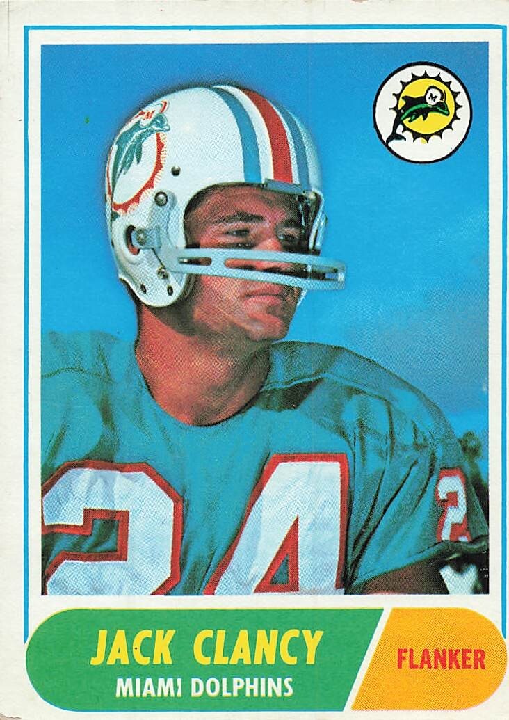 JACK CLANCY 1968 TOPPS FOOTBALL #14