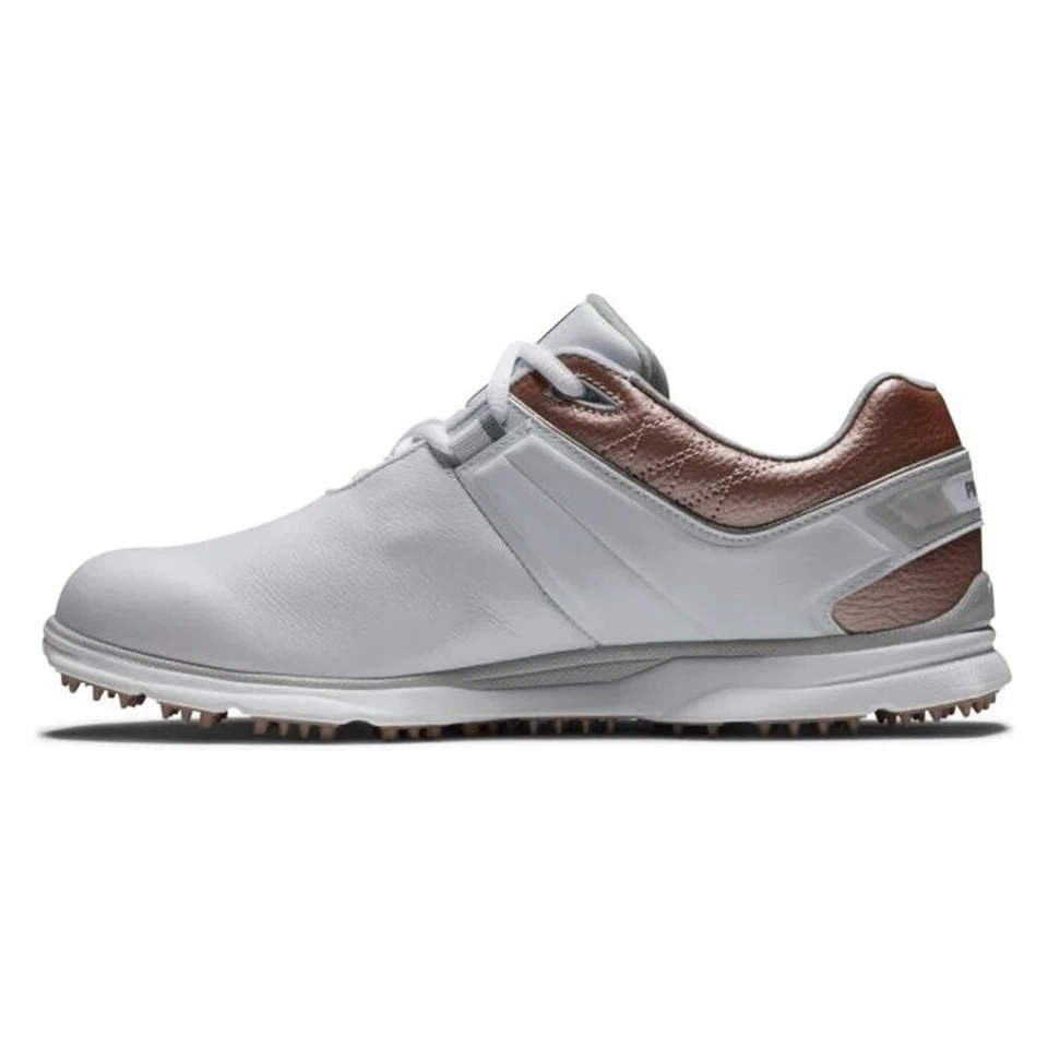 FootJoy Women's Pro SL Golf Shoes - 98140 White/Rose Gold - Image 4 of 4