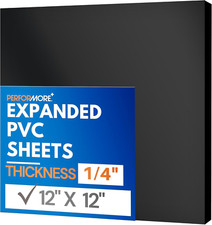 Expanded PVC Sheet Lightweight Rigid Foam 6Mm 1/4Inch 12 X 12 Inches B