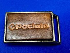 POCLAIN Hydraulics Company Logo Advertising Promo El Cid Belt Buckle