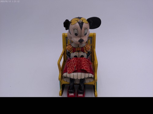 Disney Marx Line Mar mechanisches Minnie Mouse Strick Blechspielzeug zum Aufziehen - Bild 2 von 8