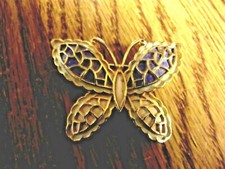 Vintage Butterfly Brooch Pin 1 1/2