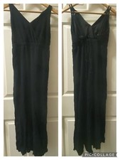 Forever 21 Juniors Size S Long Black Sun Dress With Adjustable Straps 🆓📦