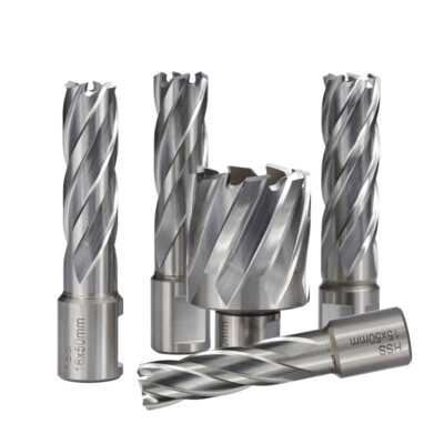 HSS Kernlochbohrer 19mm Kernbohrer Weldon Schaft 6mm-60mm Metall Schnitttiefe