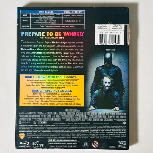 The Dark Knight - Blu-ray - Batman - Christian Bale Two-Disc Special Edition NS - Picture 5 of 5