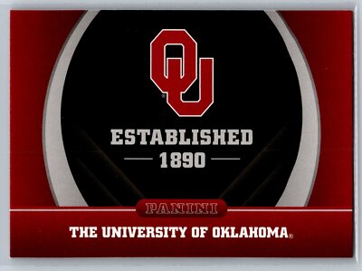 2016 Panini Collegiate Oklahoma Established 1890 #3