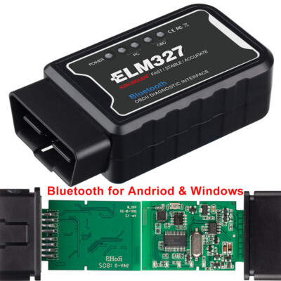  KINGBOLEN OBD2 ELM327 Bluetooth V1.5 Adapter For Android & Windows