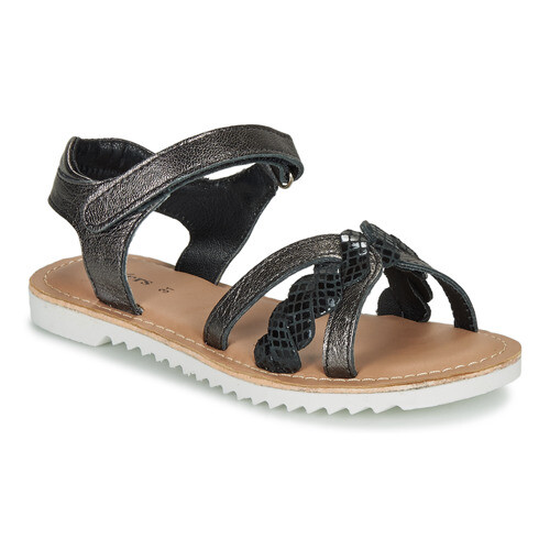 Kickers Bambina Sandali Nero Taglia 33 34 35 36 37 Sharkky Pelle 784700 |  eBay