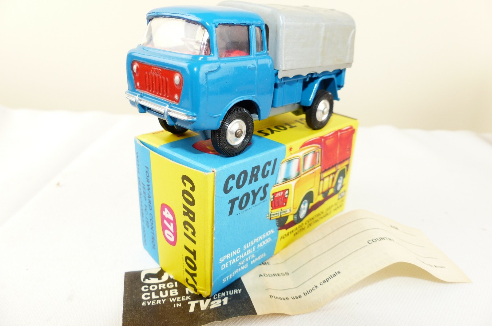 Corgi original series No 470 is the model of the Forward control Jeep VNMB Corgi original series No 470 is the model of the Forward control Jeep VNMB