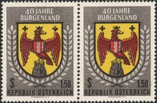 &Ouml;sterreich ANK 1140 MICHEL 1098 40 Jahre Burgenland Druckzuf&auml;lligkeit postfrisch