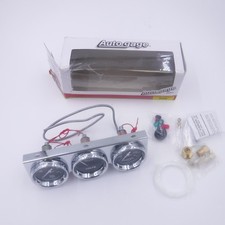 Autometer Autogage 2399 Analog Gauge Console 2-58 Water Temp Voltmeter Oil Pre Autometer Autogage 2399 Analog Gauge Console 2-58 Water Temp Voltmeter Oil Pre