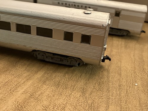 4-teiliges Set Ho Scale Athearn Burlington Autos 3246 & 3246 silber - Bild 14 von 23