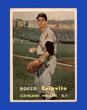 Vg.Ex.+++Ex 1957 Rocco Colavito Topps Rookie Baseball Card#212/Cleveland Indians