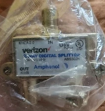 Verizon Amphenol 2-Way Digital Splitter MoCA 2.0 54-1675 MHz ABS302H