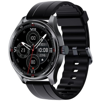 SMART WATCH w/ALEXA IDW-23 NEW TOOBUR BLACK CHRONO Bluetooth GOOGLE PHONE IP68