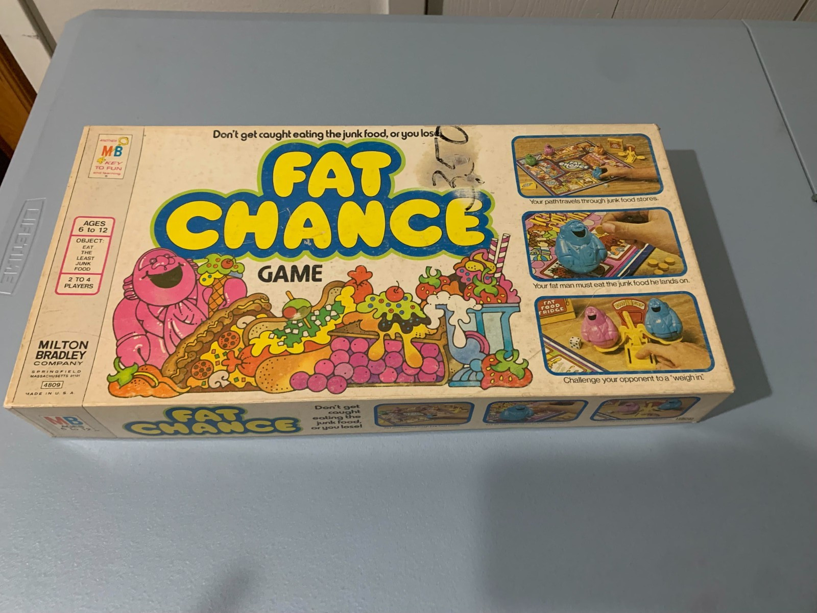 FAT CHANCE 1978 Milton Bradley Vintage Board Game *100% Complete* Great Graphics