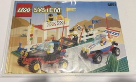 Lego 6551 Checkered Flag 500, Classic Town 1992, With Instructions
