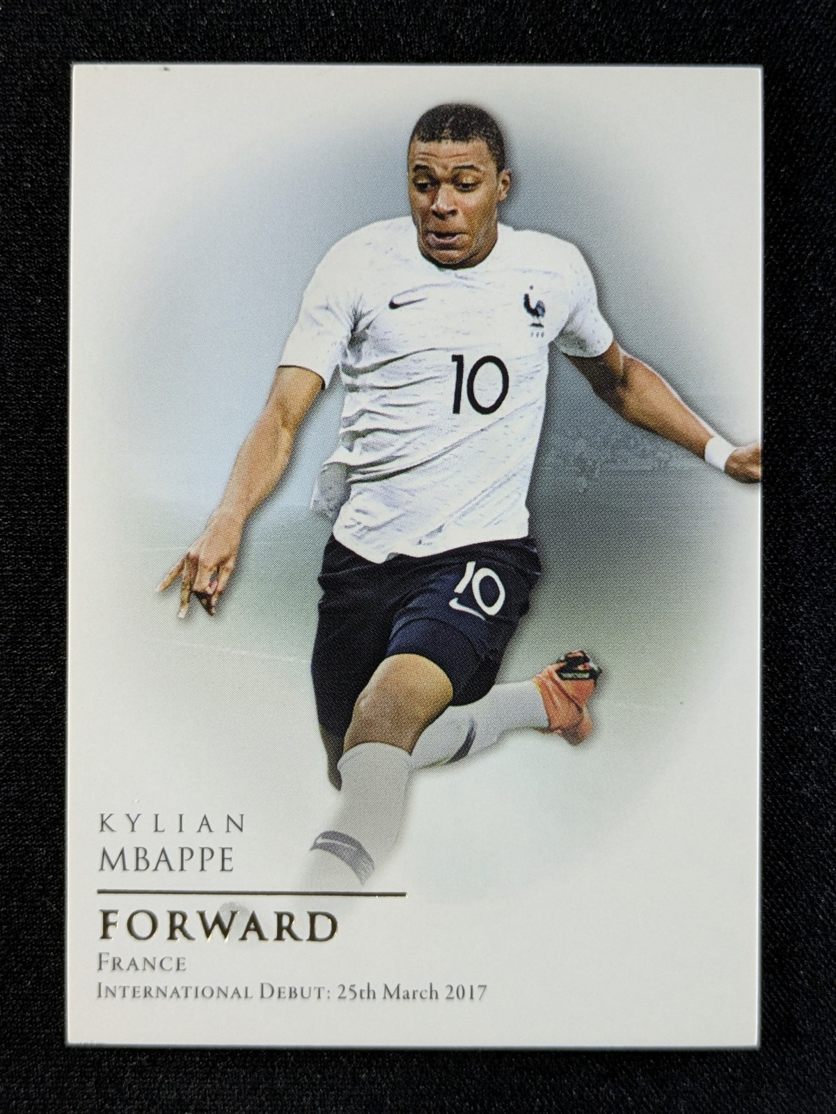 2018 Futera Unique World Football KYLIAN MBAPPE Rookie RC Base Set France #079