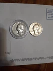 1939-D And 1939-S Washington Silver Quarters Nice Coins