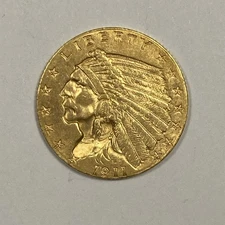 1911 2.5 Indian Gold. Nice Almost Unc Example.